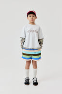 Brushed Stripe Shorts