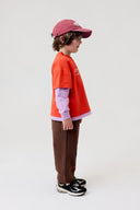 Extra Double Tee Poppy/Lilac