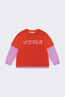 Extra Double Tee Poppy/Lilac